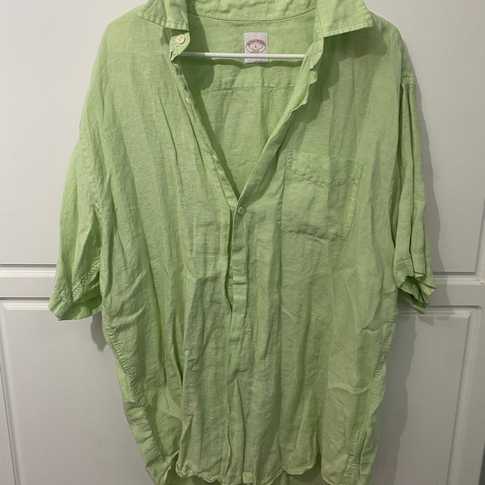 Linen button down Brooks Brothers